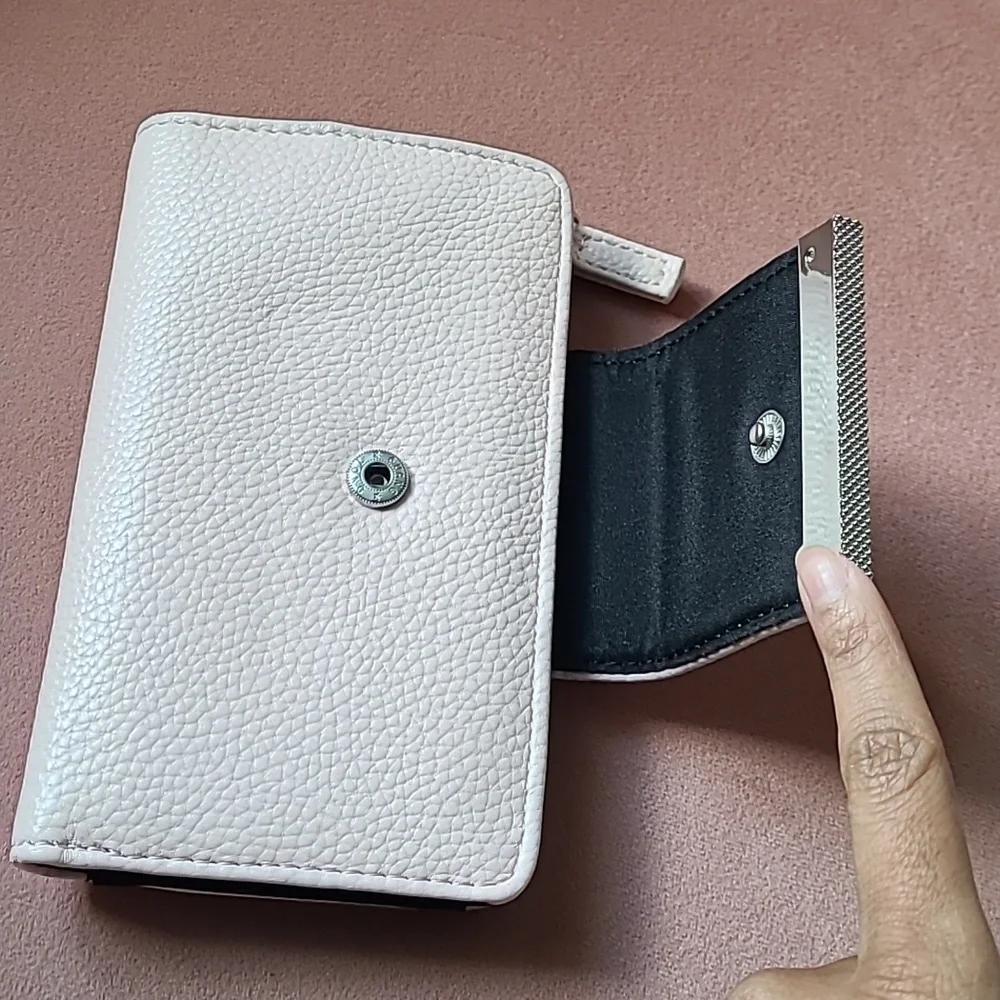 Faux Leather Light Pink Wallet